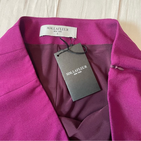 NWT MM Lafleur Noho Skirt Women’s 8 Deep Plum Purple Straight Pencil Corporate - Picture 9 of 15